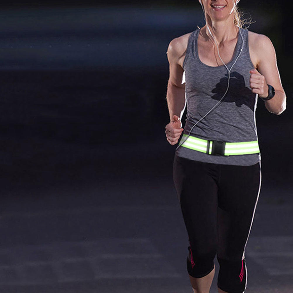 Running Gear For Night - 2Pcs Highly Reflective Adjustable Belt for