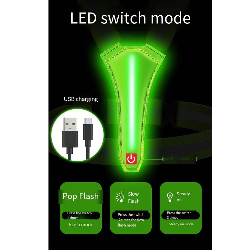 USB Rechargeable LED Reflectiv - đánh giá và giá Reflective Running Gear Vest