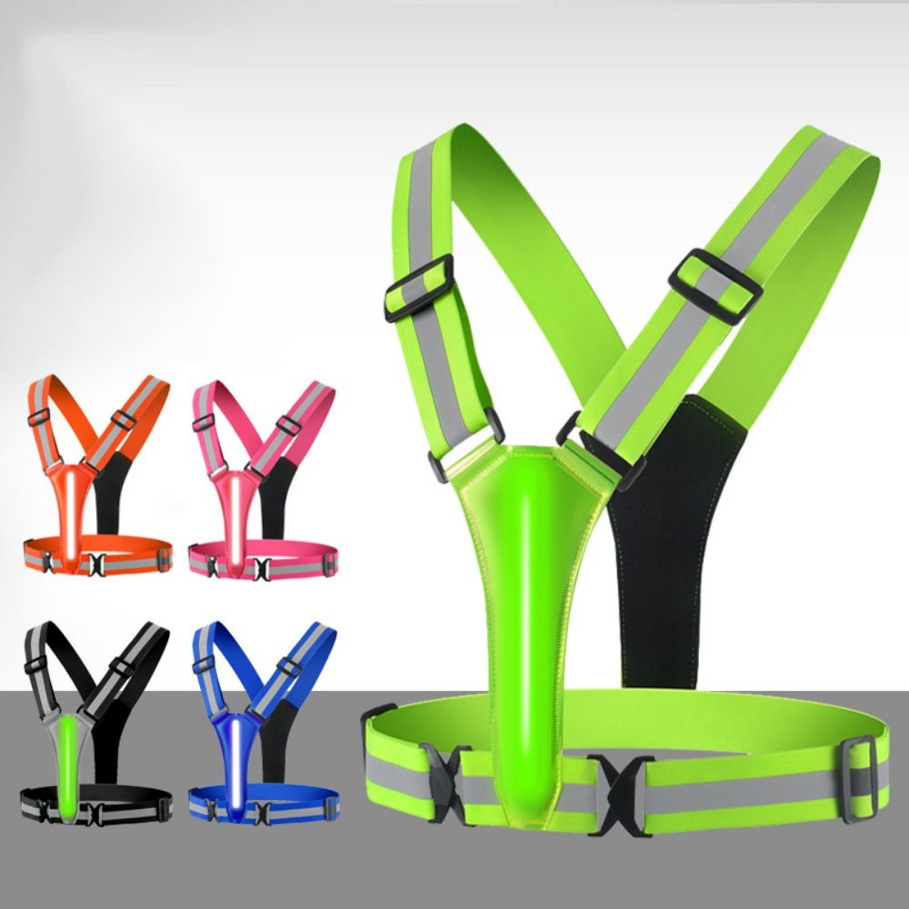 USB Rechargeable LED Reflectiv - đánh giá và giá Reflective Running Gear Vest