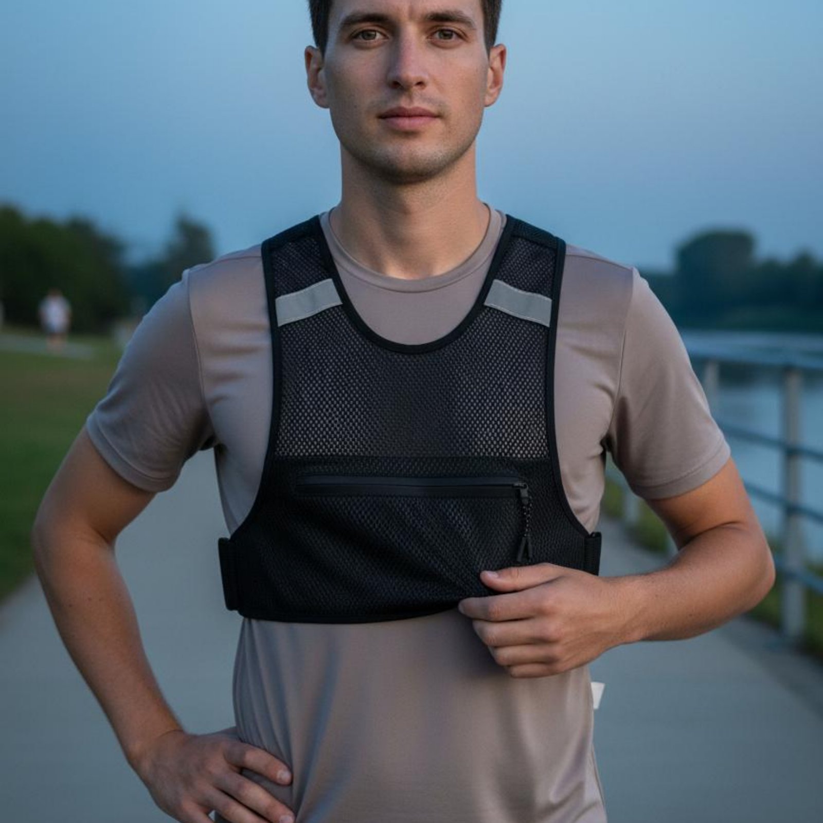 Reflective Running Vest Lightw - đánh giá và giá Reflective Running Gear Vest